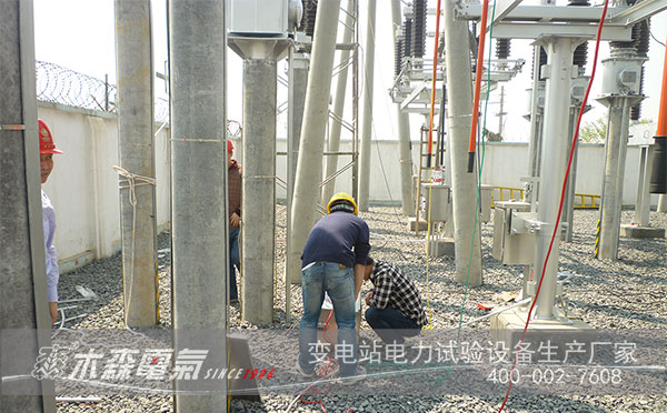 河南洛陽(yáng)220kV輸電線路工頻參數(shù)測(cè)試中